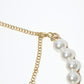 Rajwada White Alloy Beaded Pearl And Stone Embellished Neckpiece For Women