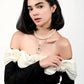 Rajwada White Alloy Beaded Pearl And Stone Embellished Neckpiece For Women