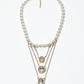 Rajwada White Alloy Beaded Pearl And Stone Embellished Neckpiece For Women