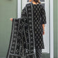 Rajwada Black Cotton Blend Printed Kurta Set For Women