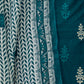 Rajwada Deep Teal Cotton Blend Printed Kurta Set For Women