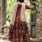 Rajwada Maroon Rayon Printed Kurta Set For Women