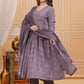 Rajwada Mauve Rayon Printed Kurta Set For Women