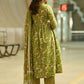 Rajwada Olive Green Rayon Printed Kurta Set For Women