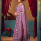 Rajwada Purple  Cotton Blend Printed Saree For Women