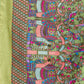 Rajwada Light Green Cotton Blend Printed Saree For Women