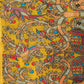 Rajwada Yellow Cotton Blend Printed Saree For Women