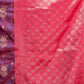 Rajwada Purple and Pink Silk Blend Woven Saree For Women