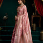 Rajwada Mauve Pink Silk Blend Woven Saree For Women