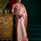 Rajwada Mauve Pink Silk Blend Woven Saree For Women
