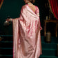 Rajwada Mauve Pink Silk Blend Woven Saree For Women