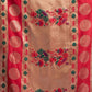 Rajwada Beige Silk Blend Woven Saree For Women