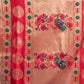 Rajwada Yellow Silk Blend Woven Saree For Women