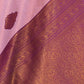 Rajwada Lavender Silk Blend Woven Saree For Women