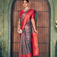 Rajwada Teal Green Silk Blend Woven Saree For Women