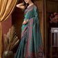 Rajwada Multicolour Silk Blend Printed Saree For Women