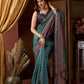 Rajwada Multicolour Silk Blend Printed Saree For Women