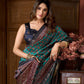 Rajwada Multicolour Silk Blend Printed Saree For Women