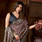 Rajwada Multicolour Silk Blend Printed Saree For Women