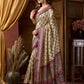 Rajwada Off White Silk Blend Printed Saree For Women