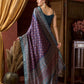 Rajwada Violet Silk Blend Printed Saree For Women
