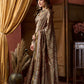 Rajwada Olive Green Cotton Blend Printed Saree For Women