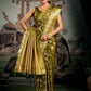 Rajwada Olive Silk Blend Woven Saree For Women