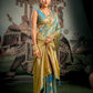 Rajwada Sky Blue Silk Blend Woven Saree For Women