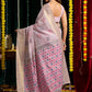 Rajwada Light Lavender Cotton Blend Woven Saree For Women