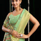 Rajwada Light Green Cotton Blend Woven Saree For Women