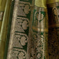 Rajwada Light Green Silk Blend Woven Saree For Women