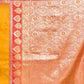 Rajwada Yellow Silk Blend Woven Saree For Women