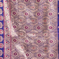 Rajwada Purple Silk Blend Woven Saree For Women