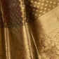 Rajwada Olive Silk Blend Woven Saree For Women