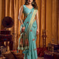 Rajwada Green Cotton Blend Woven Saree For Women