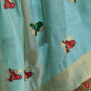 Rajwada Green Cotton Blend Woven Saree For Women