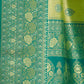 Rajwada Green Silk Blend Woven Banarasi Saree For Women