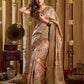 Rajwada Multicolour Silk Blend Printed Banarasi Saree For Women