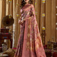 Rajwada Multicolour Silk Blend Printed Banarasi Saree For Women