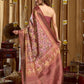 Rajwada Multicolour Silk Blend Printed Banarasi Saree For Women