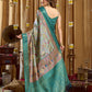 Rajwada Multicolour Silk Blend Printed Banarasi Saree For Women