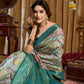 Rajwada Multicolour Silk Blend Printed Banarasi Saree For Women