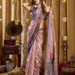 Rajwada Multicolour Silk Blend Printed Banarasi Saree For Women