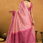 Rajwada Light Pink and Mauve Cotton Blend Woven Saree For Women
