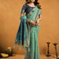Rajwada Blue Cotton Blend Woven Saree For Women