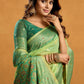 Rajwada Light Green Cotton Blend Woven Saree For Women