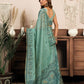 Rajwada Light Blue Cotton Blend Printed Saree For Women
