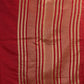 Rajwada Red Cotton Blend Woven Saree For Women