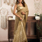 Rajwada Grey Cotton Blend Woven Saree For Women