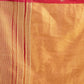 Rajwada Red and Gold Silk Blend Woven Saree For Women
